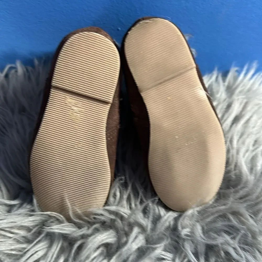 Janie & Jack Toddler Brown Suede Boots Faux Fur Lined Girls Winter Shoes